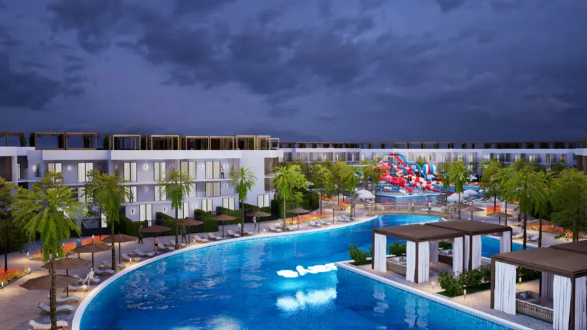 204 second Floor building 8 side pool + 67 m2 private roof.
